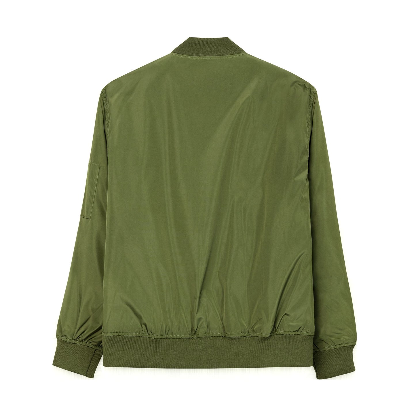Green Brunch N Beatz Embroidered Bomber Jacket