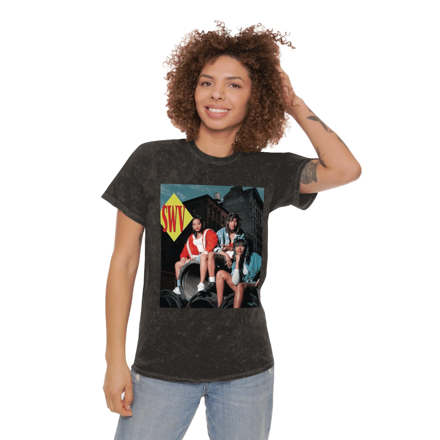 SWV Unisex Mineral Wash Brunch N Beatz T-Shirt