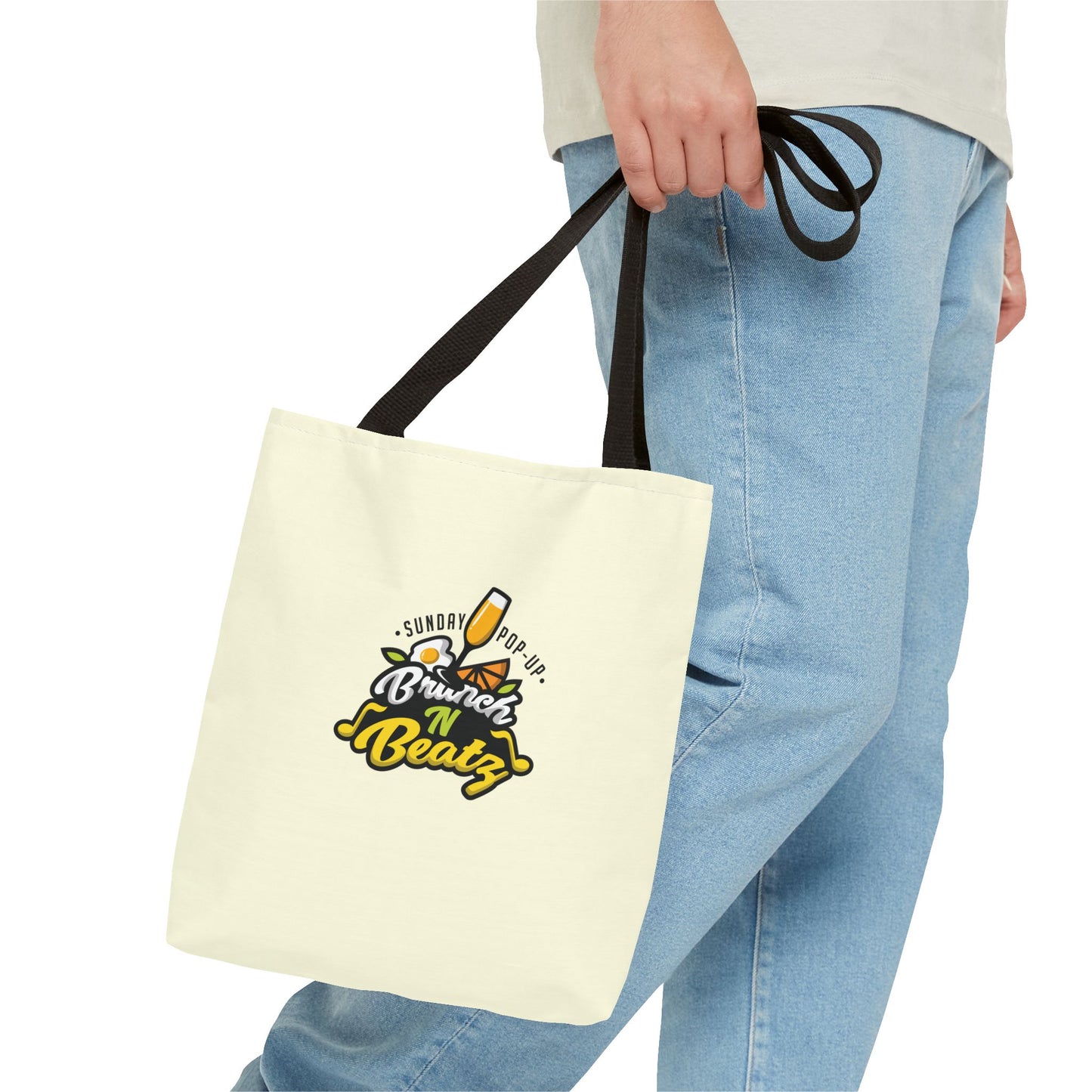 Off White Brunch n' Beatz Tote Bag - Perfect for Weekend Outings and Festivals