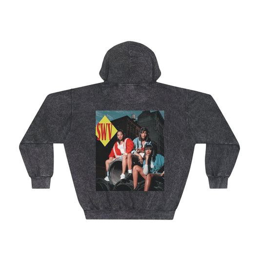 SWV Unisex Mineral Wash Brunch N Beatz Hoodie