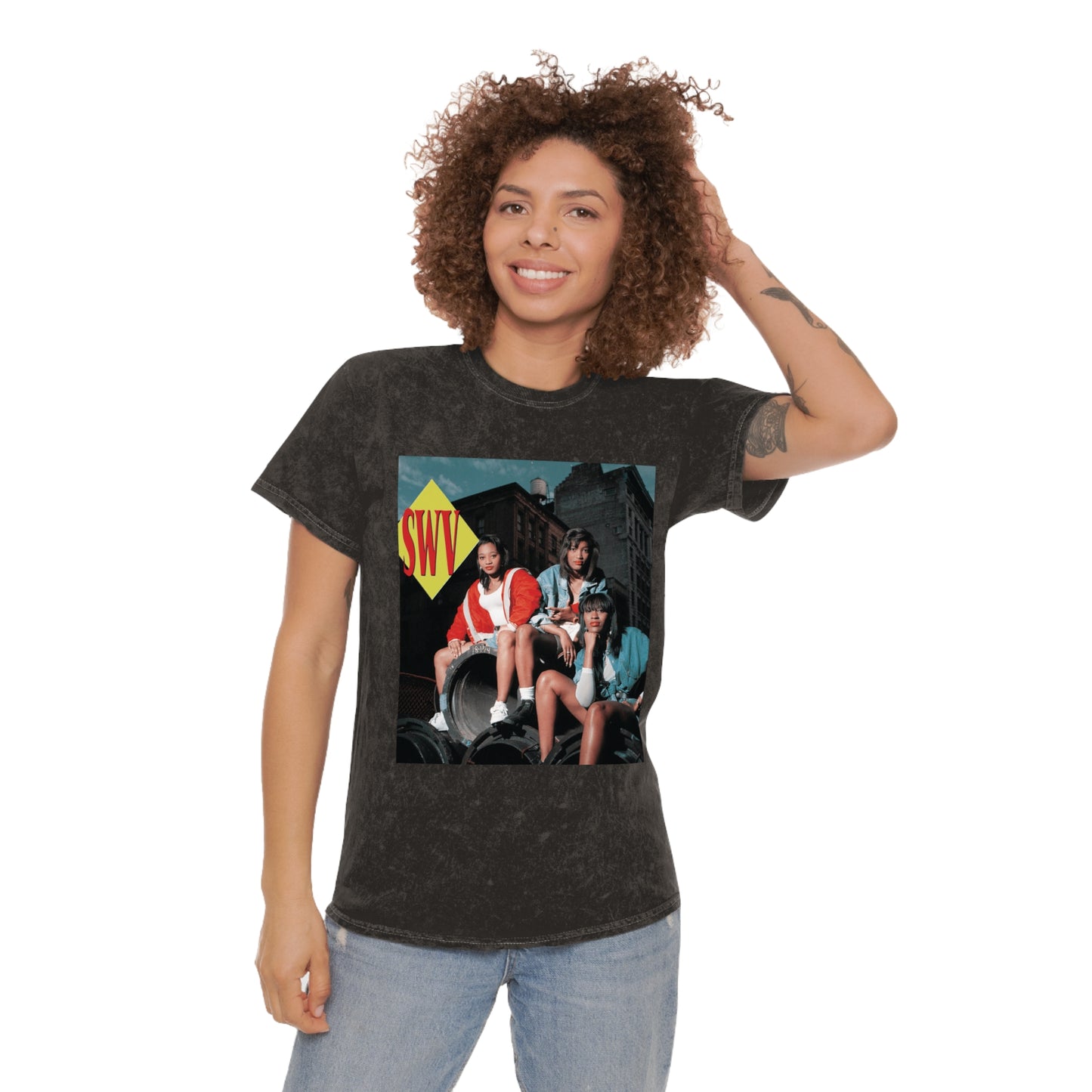 SWV Unisex Mineral Wash Brunch N Beatz T-Shirt