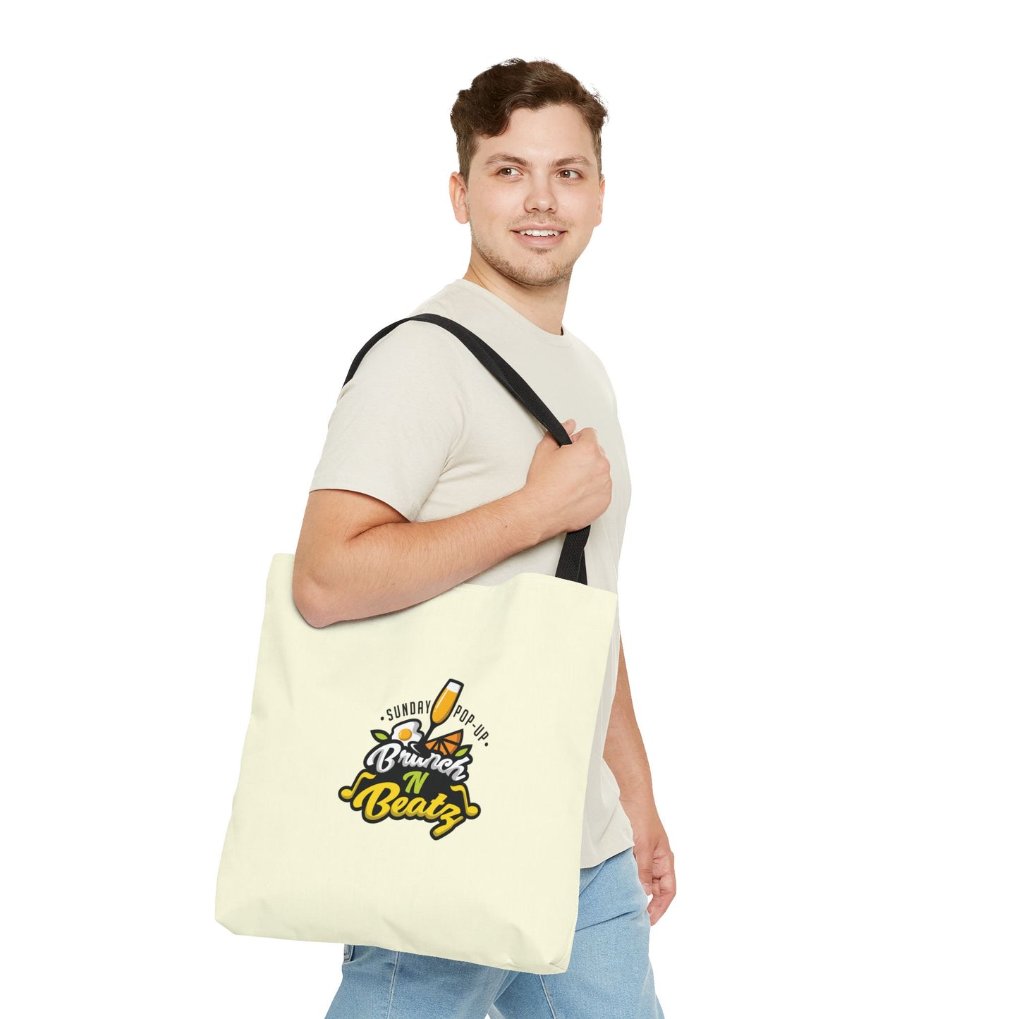 Off White Brunch n' Beatz Tote Bag - Perfect for Weekend Outings and Festivals